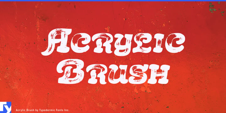 Acrylic Brush Font Poster 1