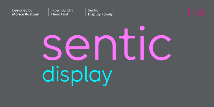 Sentic Display Font Poster 1