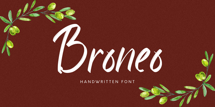 Broneo Font Poster 6