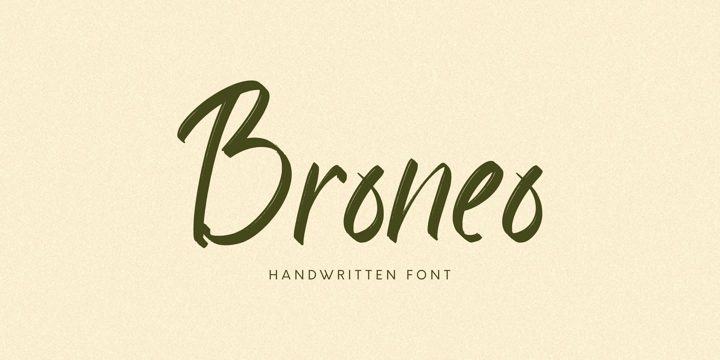 Broneo Font Poster 1