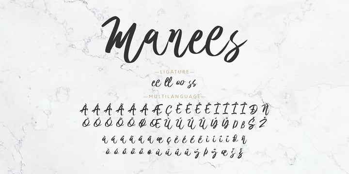 Manees Font Webfont Desktop Myfonts