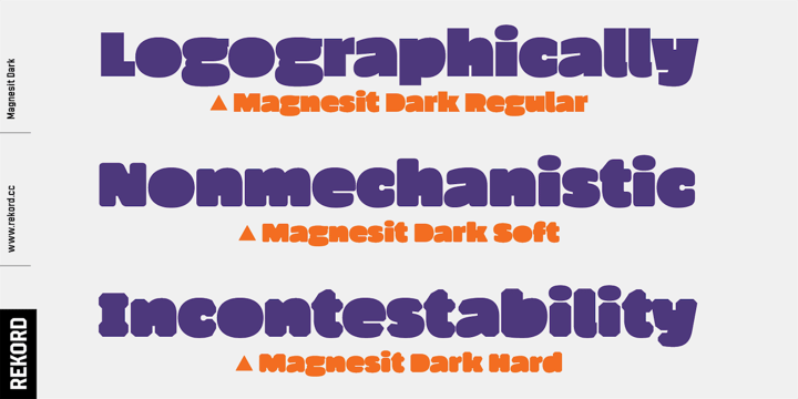 Magnesit Dark Font Poster 3