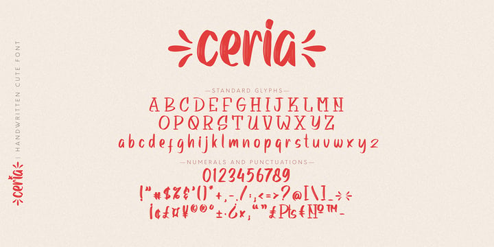 Ceria Font Poster 10