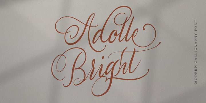 Adolle Bright Font Poster 1