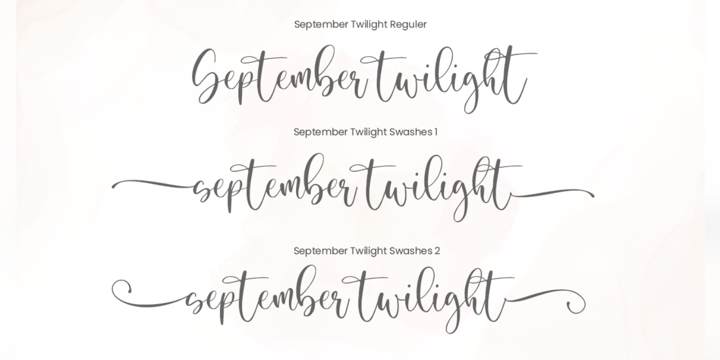 September Twilight Font Poster 8