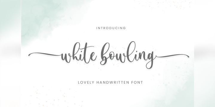 Download White Bowling Fonts Family From Sronstudio