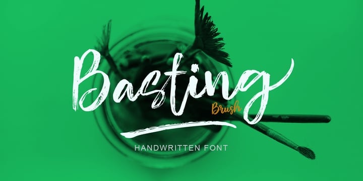 Basting Brush Font Poster 1
