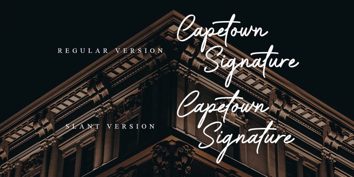 Capetown Signature Font Poster 2