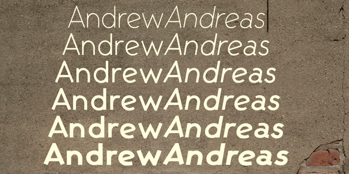 AndrewAndreas Font Poster 2