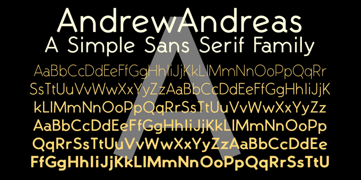 AndrewAndreas Font Poster 1