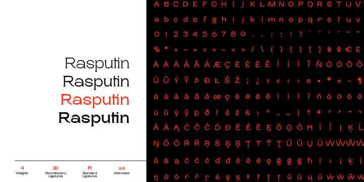Rasputin Font Webfont Desktop Myfonts