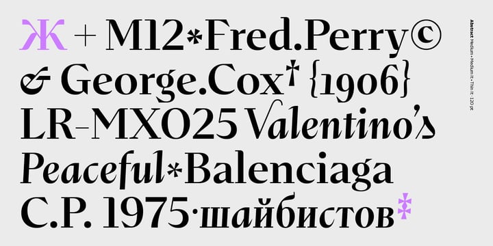 Abstract Font Poster 9