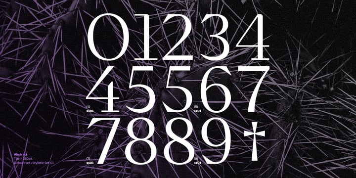 Abstract Font Poster 7