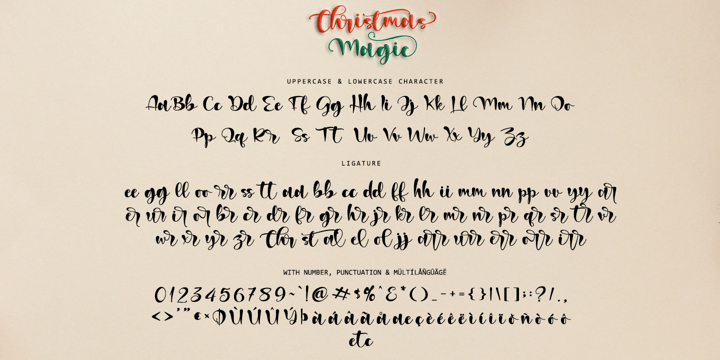 Christmas Magic Font Webfont Desktop Myfonts