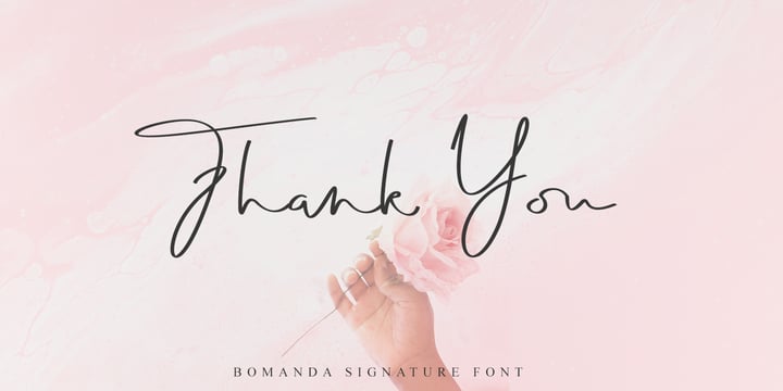 Bomanda Signature Font Webfont Desktop Myfonts