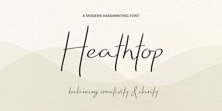Heathtop Font Poster 1