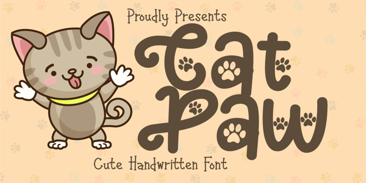 Download Cat Paw Fonts Family From Beary