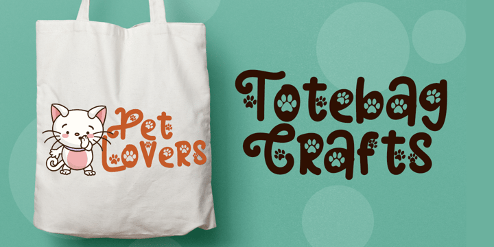Cat Paw Font Poster 3