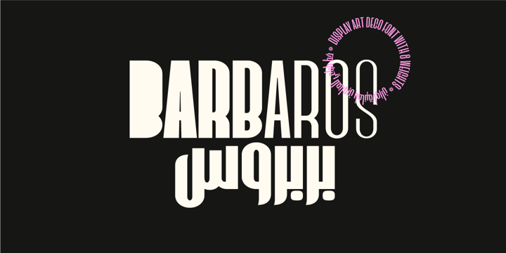 Barbaros Font Poster 2