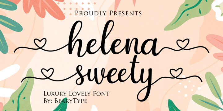 Helena Sweety Font Poster 1