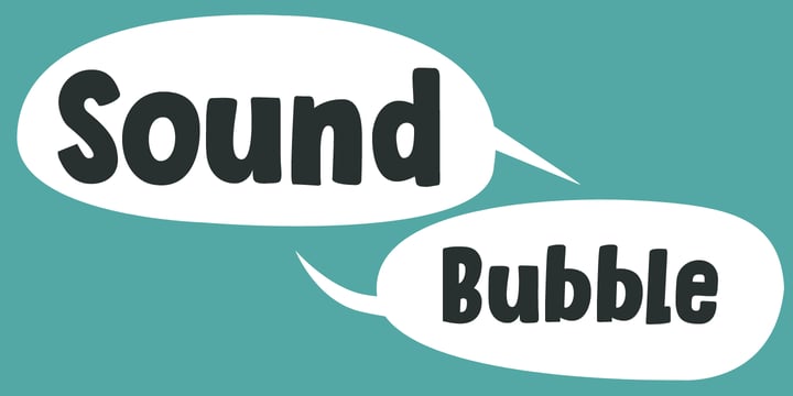 Sound Bubble Font Poster 1
