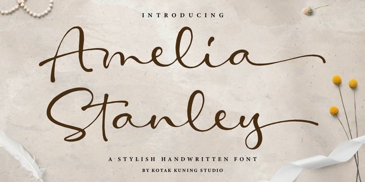 Amelia Stanley Font | Webfont & Desktop | MyFonts