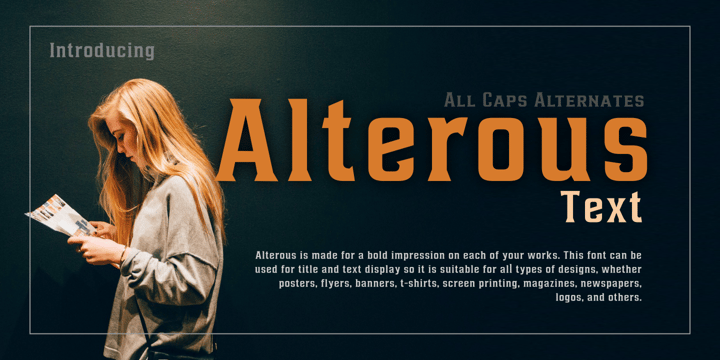 Alterous Text Font Poster 1