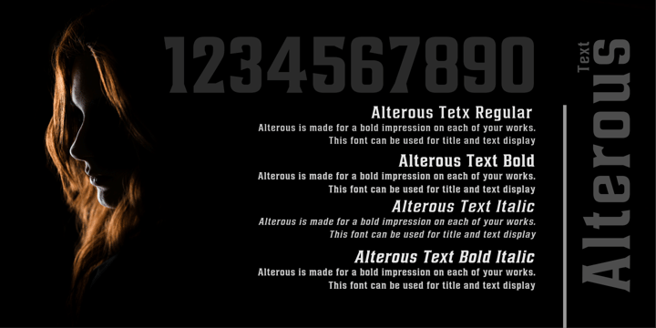 Alterous Text Font Poster 2