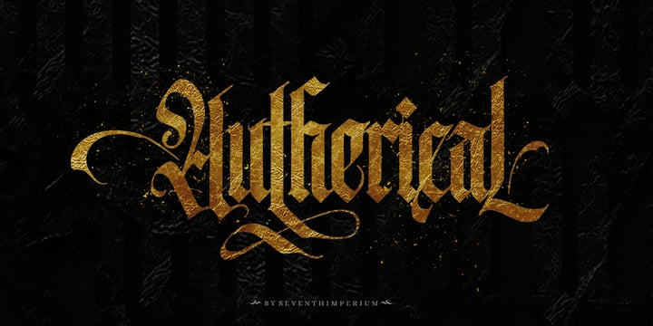 Autherical Font Poster 1