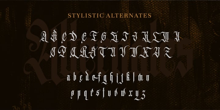 Autherical Font Poster 3