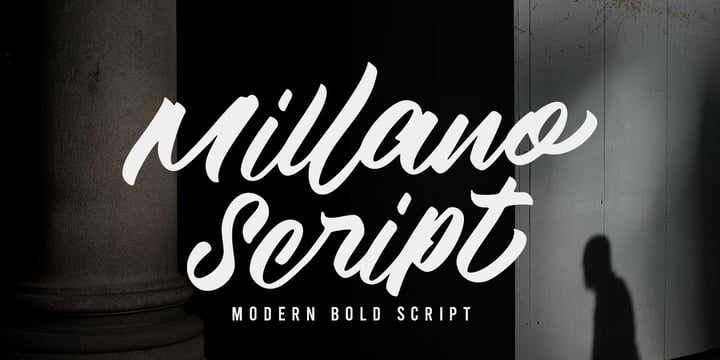 Millano Script Font Poster 1
