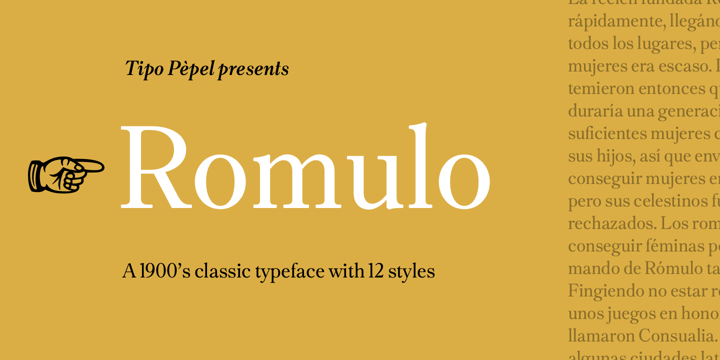 Romulo Font Poster 1