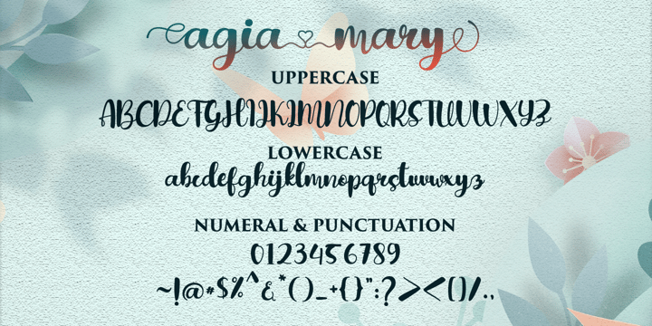 Agia Mary Font Poster 7
