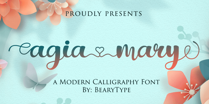 Agia Mary Font Poster 1