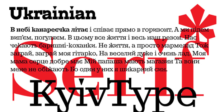KyivType Serif Font Poster 6