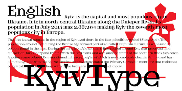 KyivType Serif Font Poster 5