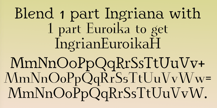 Ingrian Euroika Font Poster 9