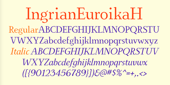 Ingrian Euroika Font Poster 4