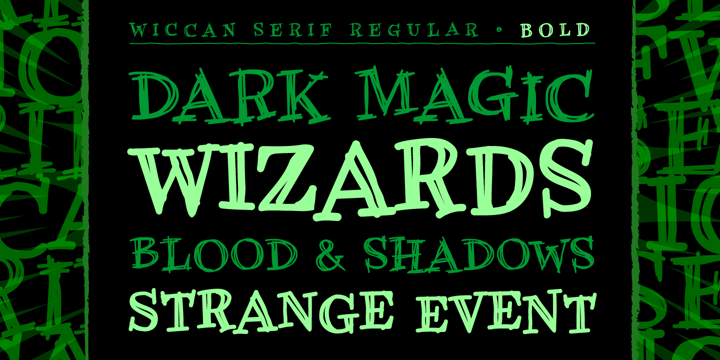 Wiccan Font Poster 4