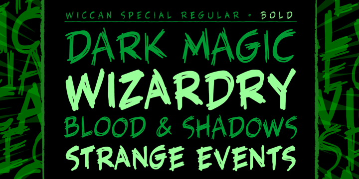 Wiccan Font Poster 5