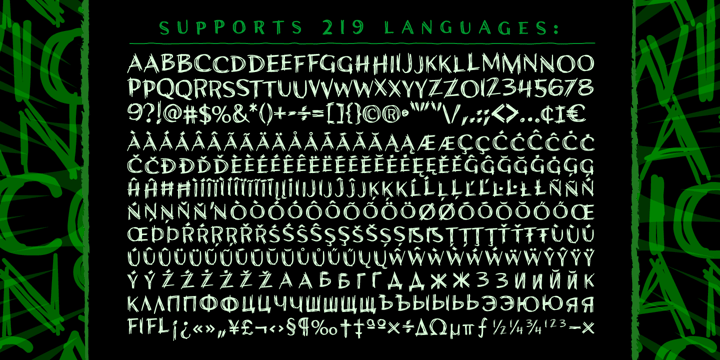 Wiccan Font Poster 6