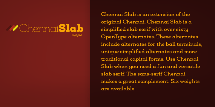 Chennai Slab Font Poster 2