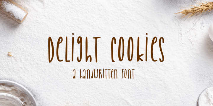 Delight Cookies Font Poster 1