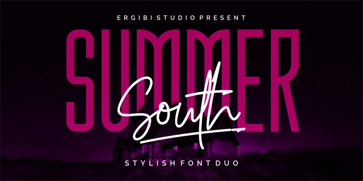 juibhfypeg Download Summer South Fonts Family From Ergibi Studio