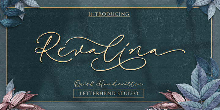 psnivetdsz Download Revalina Fonts Family From Letterhend