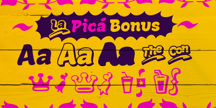 La Pica Bonus Font Poster 3