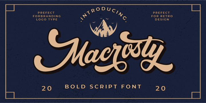 Macrosty Font Poster 1
