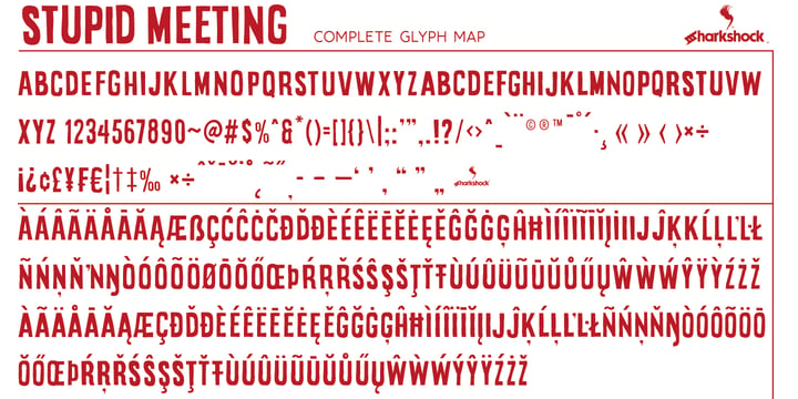 Stupid Meeting Font Poster 5