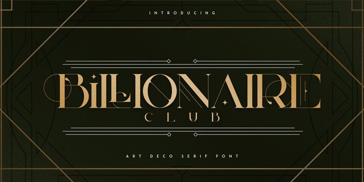 Billionaire Club Font | Webfont & Desktop | MyFonts