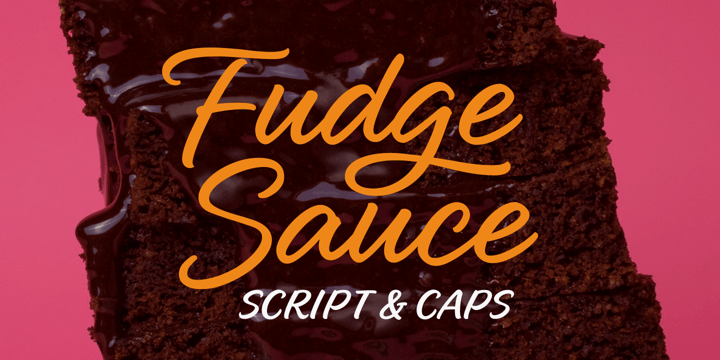 Fudge Sauce Font Poster 1